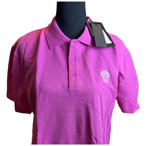 Authentic Versace Pink Polo Size L